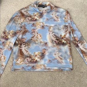 Long sleeve angle top